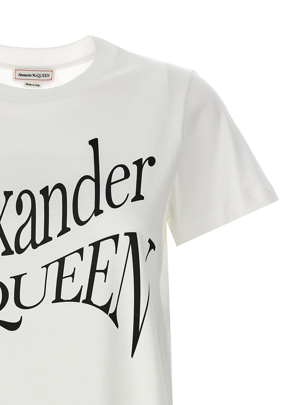 Alexander McQueen Bicolor Cotton T-Shirt