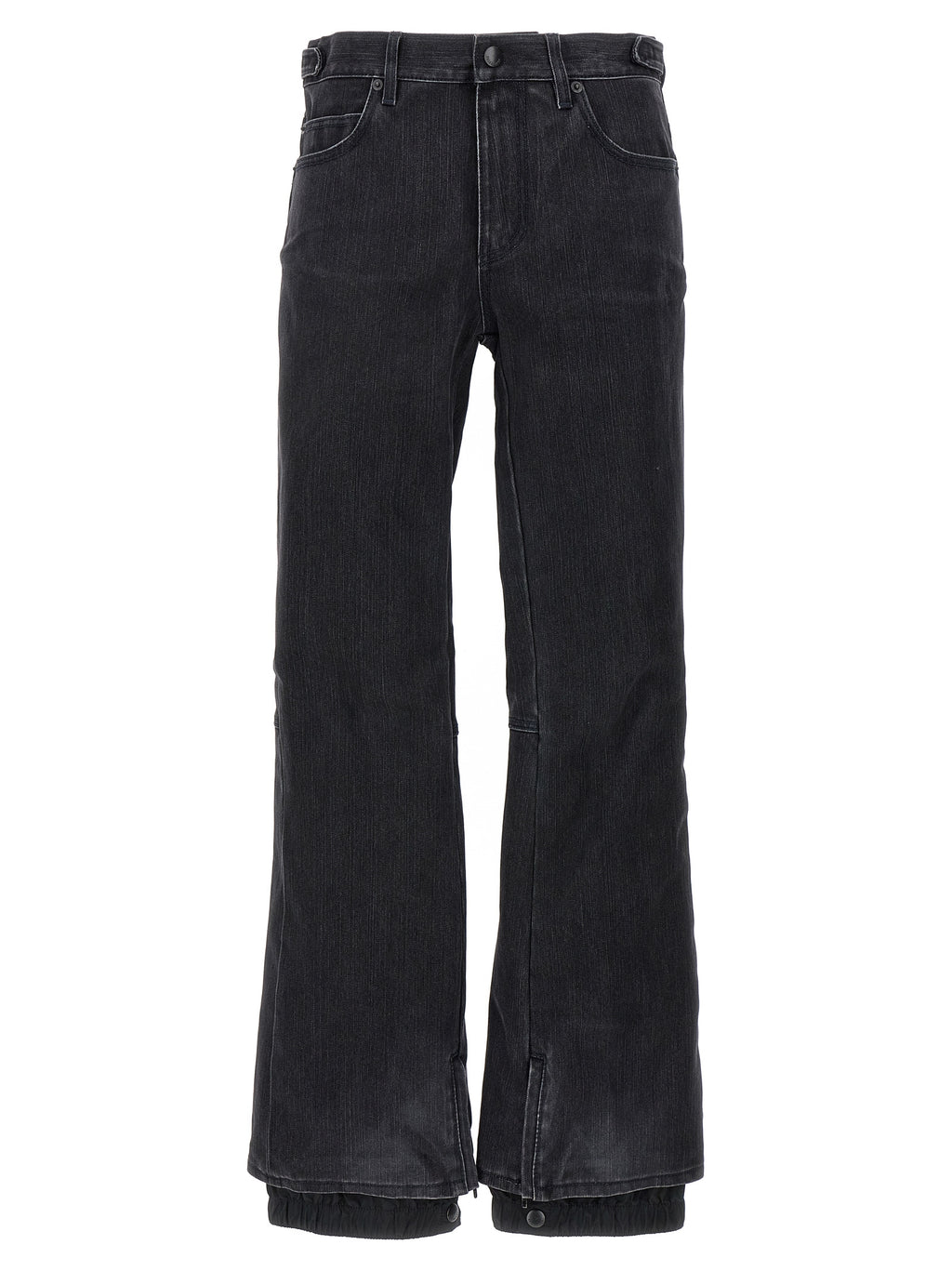 Balenciaga Black Cotton Flared Jeans