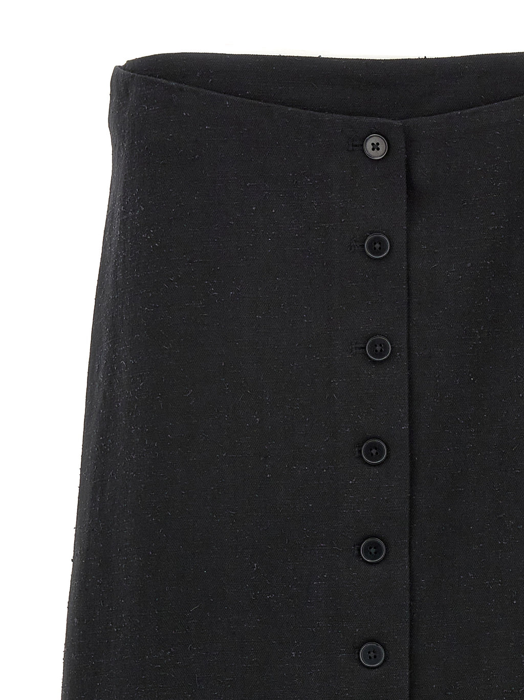 Loulou De Saison Black Cotton Mini Skirt