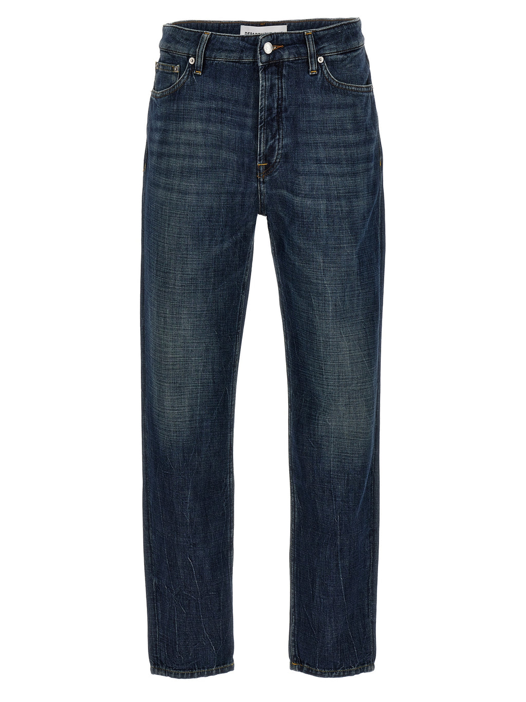 Department 5 Blue Cotton Straight-Leg Jeans