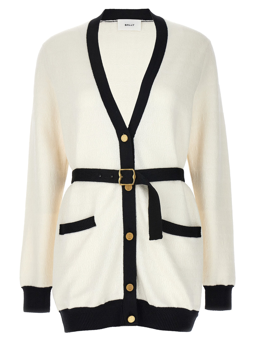 Bally Bicolor Viscose Cardigan