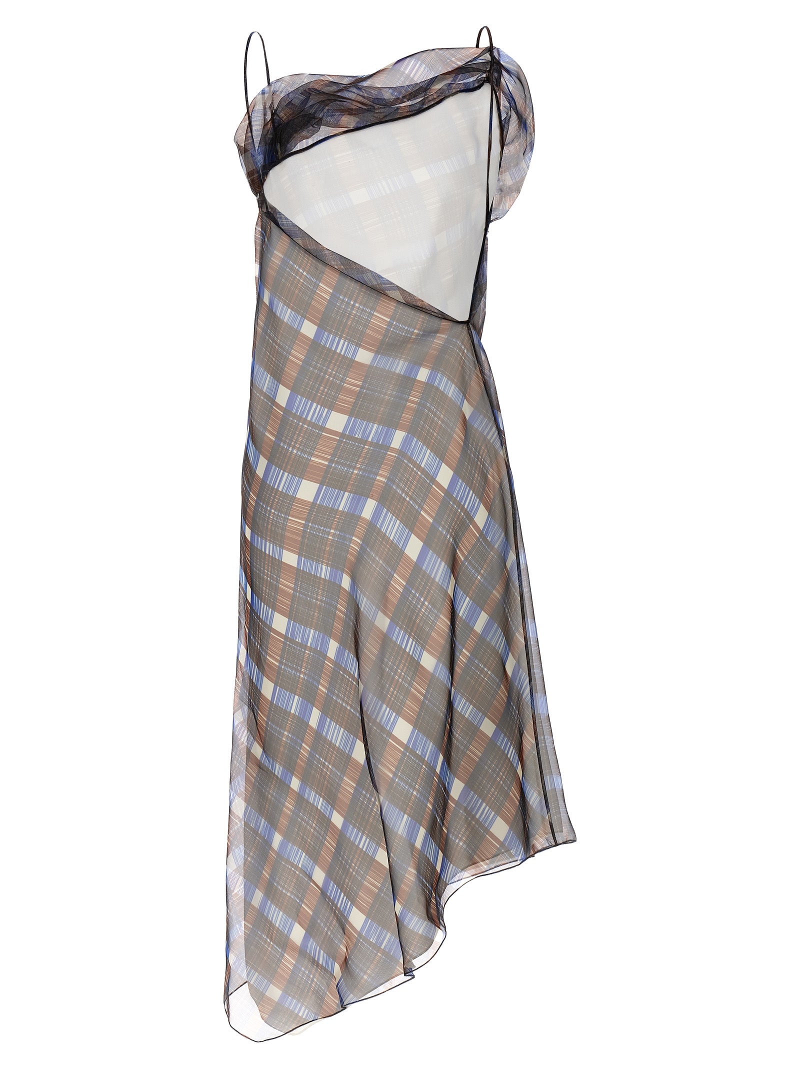 Ferragamo Multicolor Polyester Midi Dress