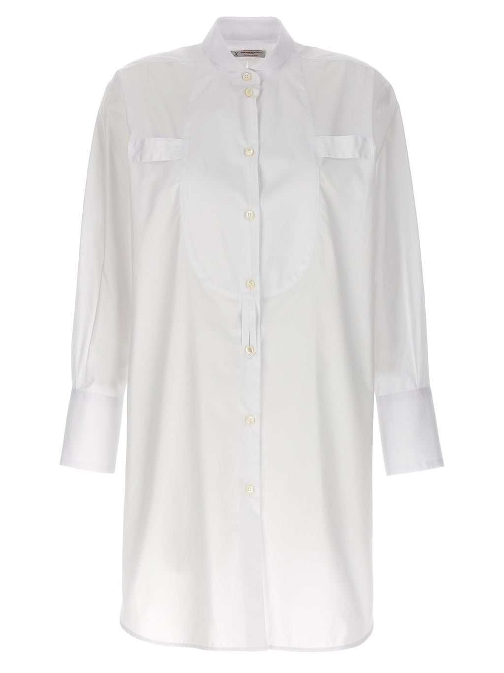 Alberto Biani White Cotton Blouse
