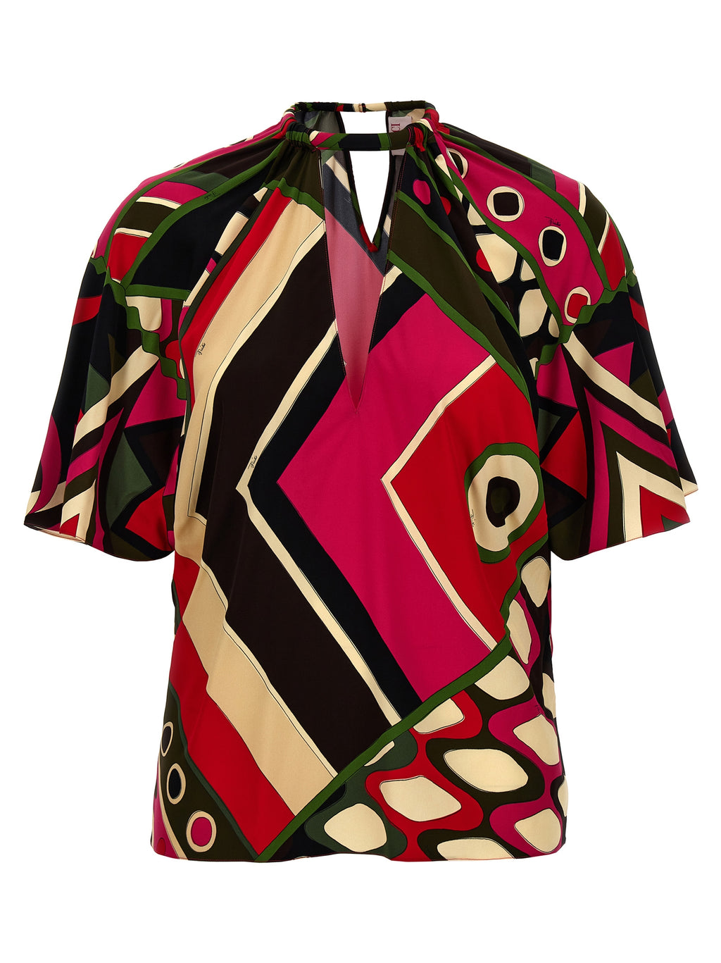 Emilio Pucci Multicolor Viscose Pattern Shirt