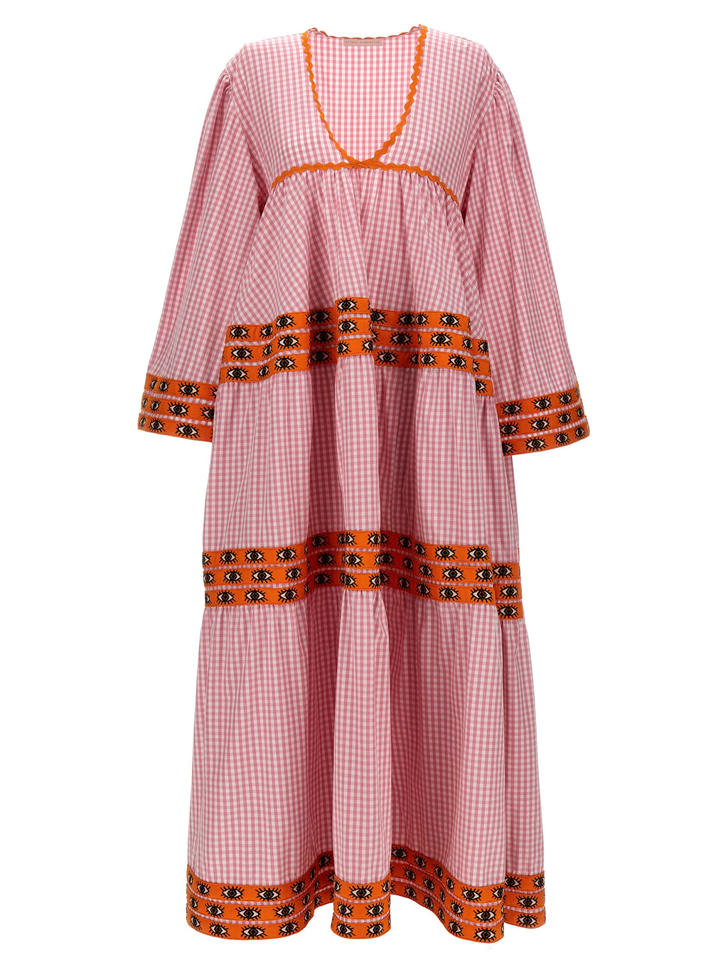 Flora Sardalos Multicolor Cotton Long Dress