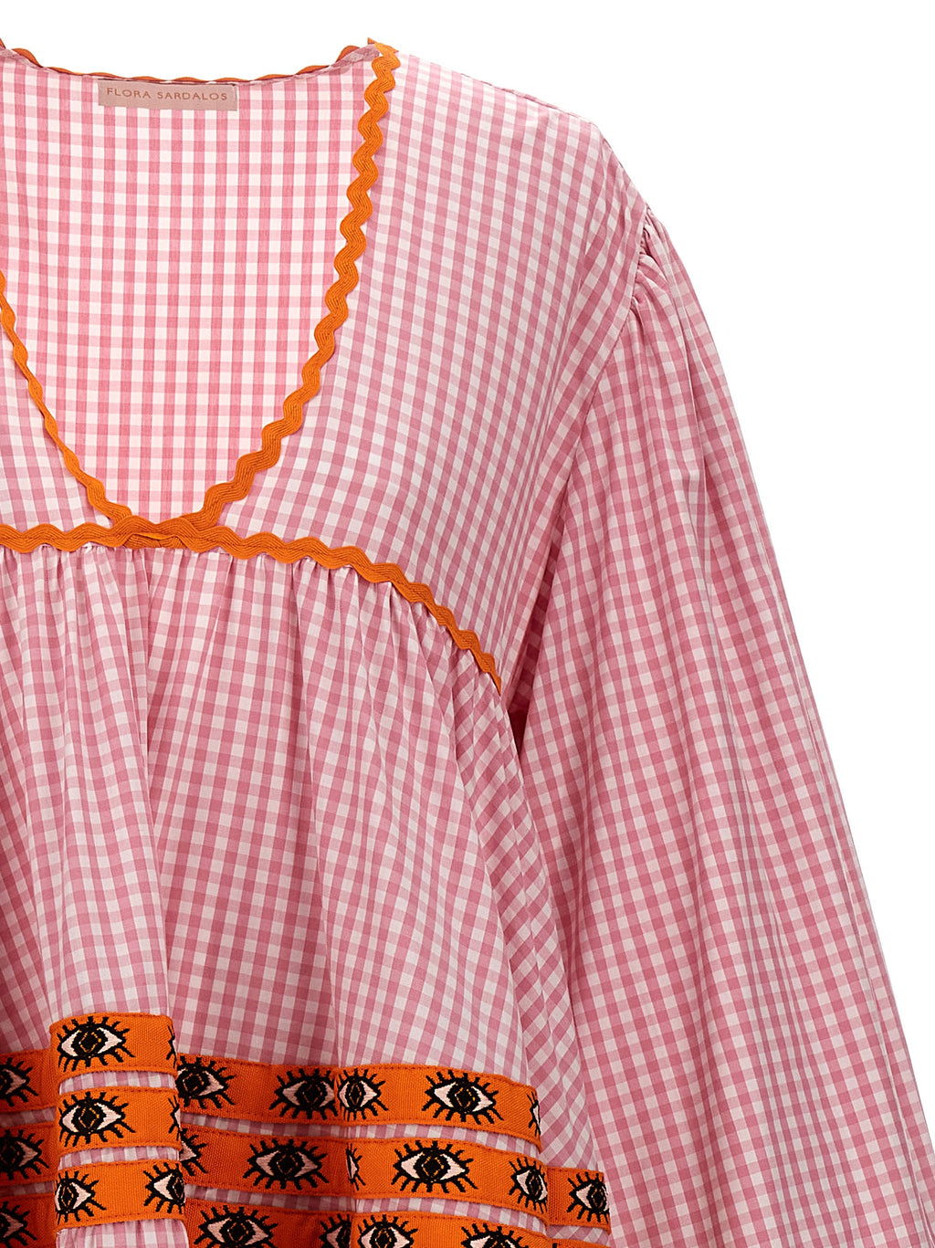 Flora Sardalos Multicolor Cotton Long Dress