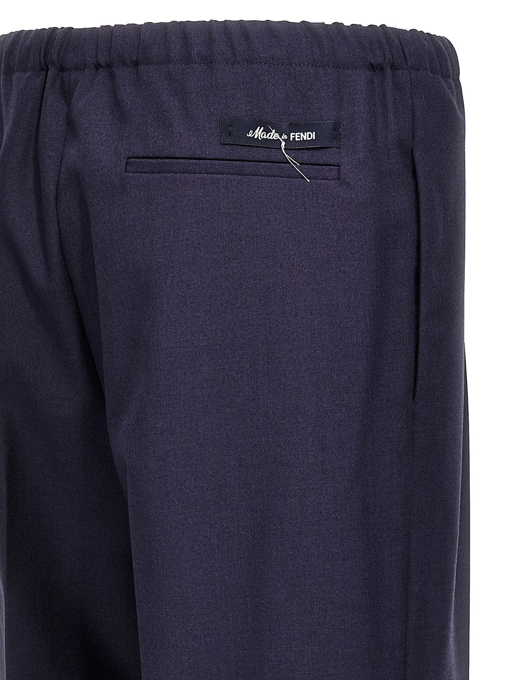 Fendi Blue Virgin Wool Pants