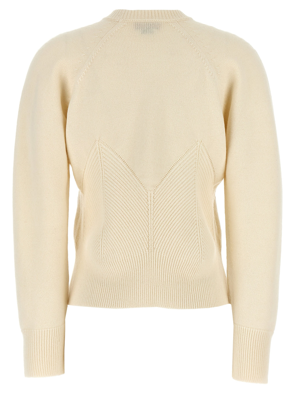 Alexander McQueen White Wool Cardigan