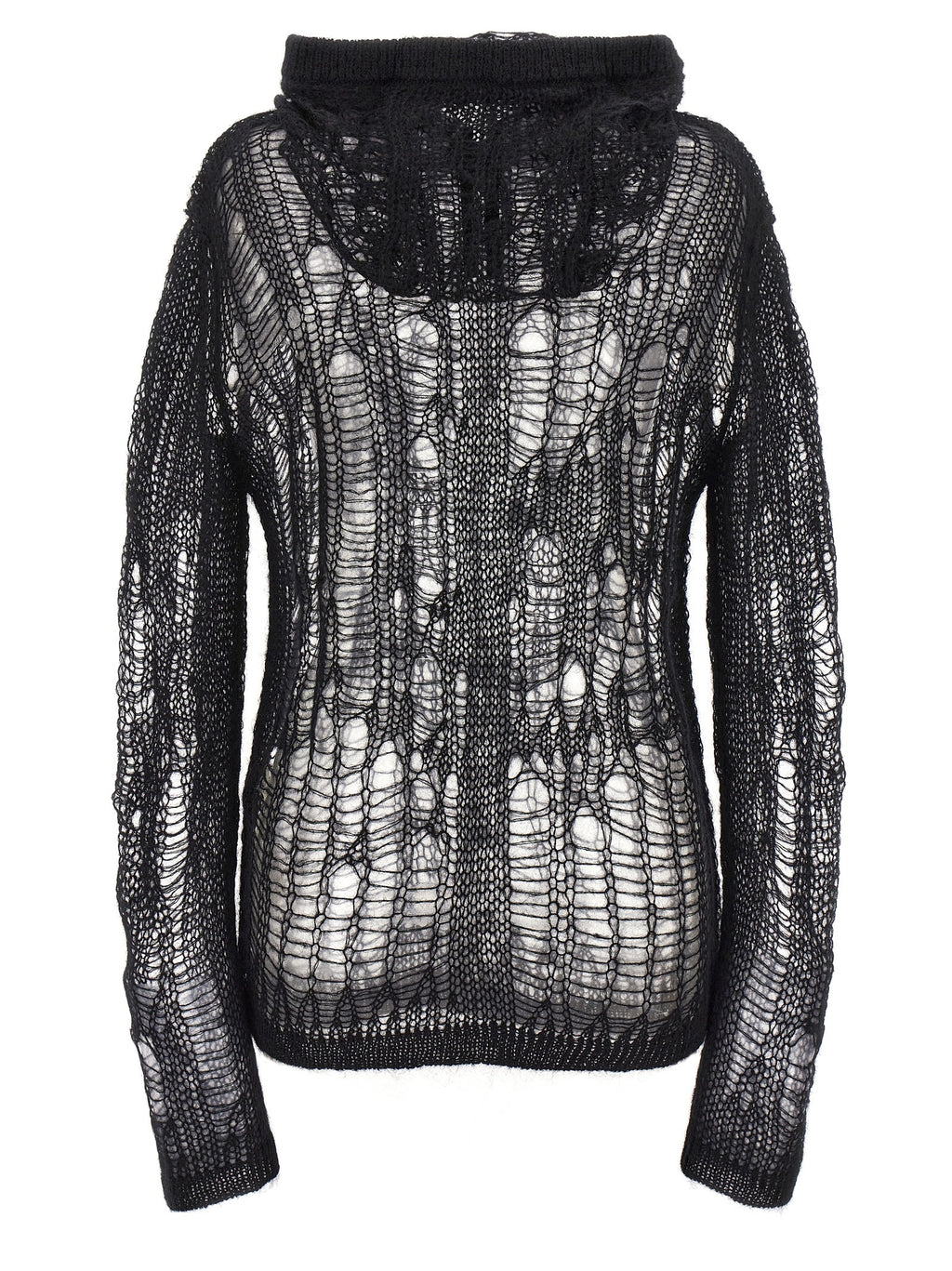 Rick Owens Black Nylon Cardigan