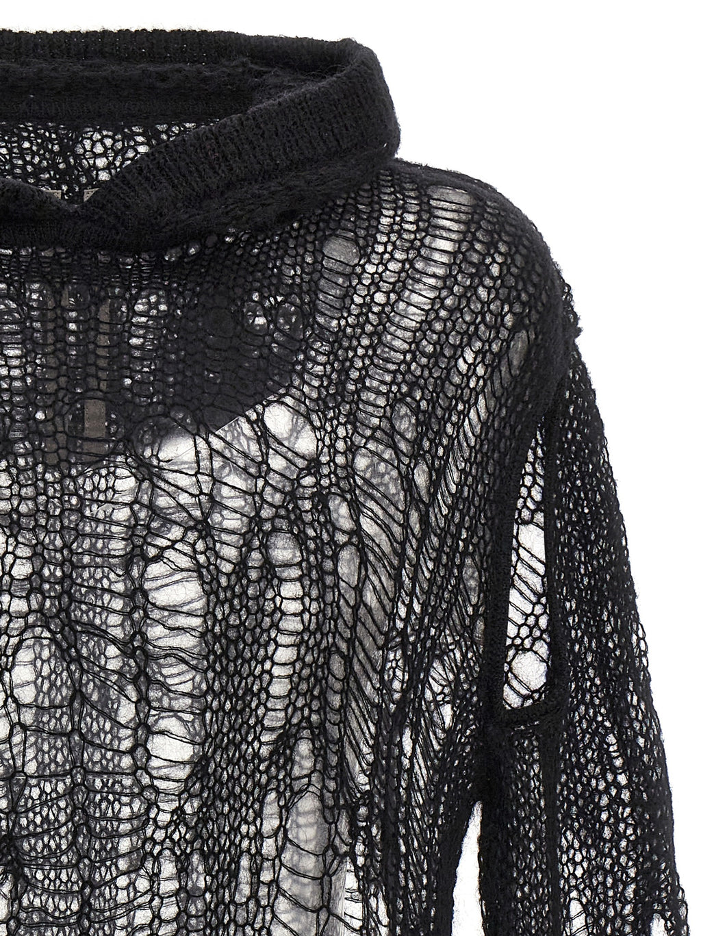 Rick Owens Black Nylon Cardigan