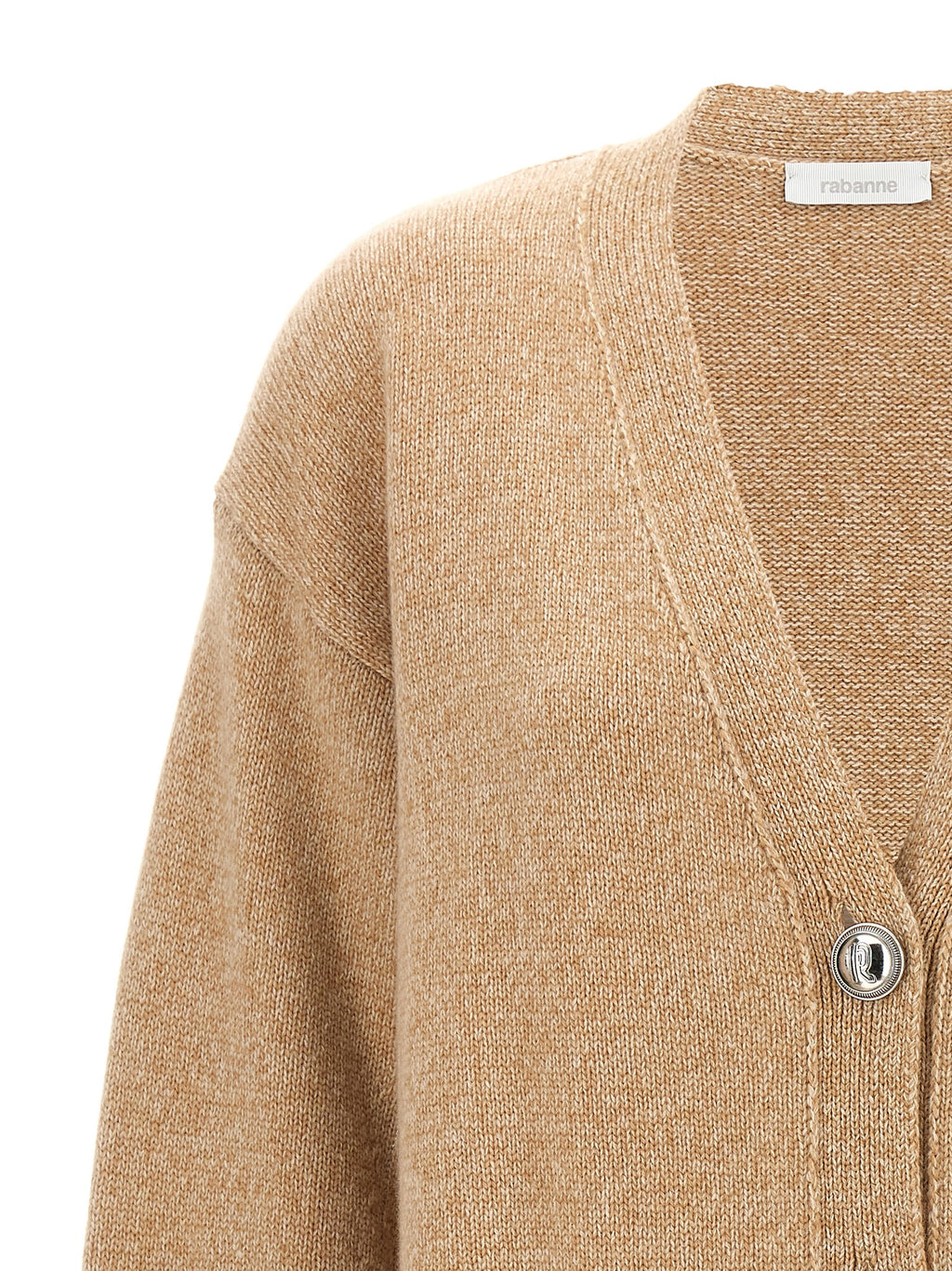Paco Rabanne Beige Wool Cardigan