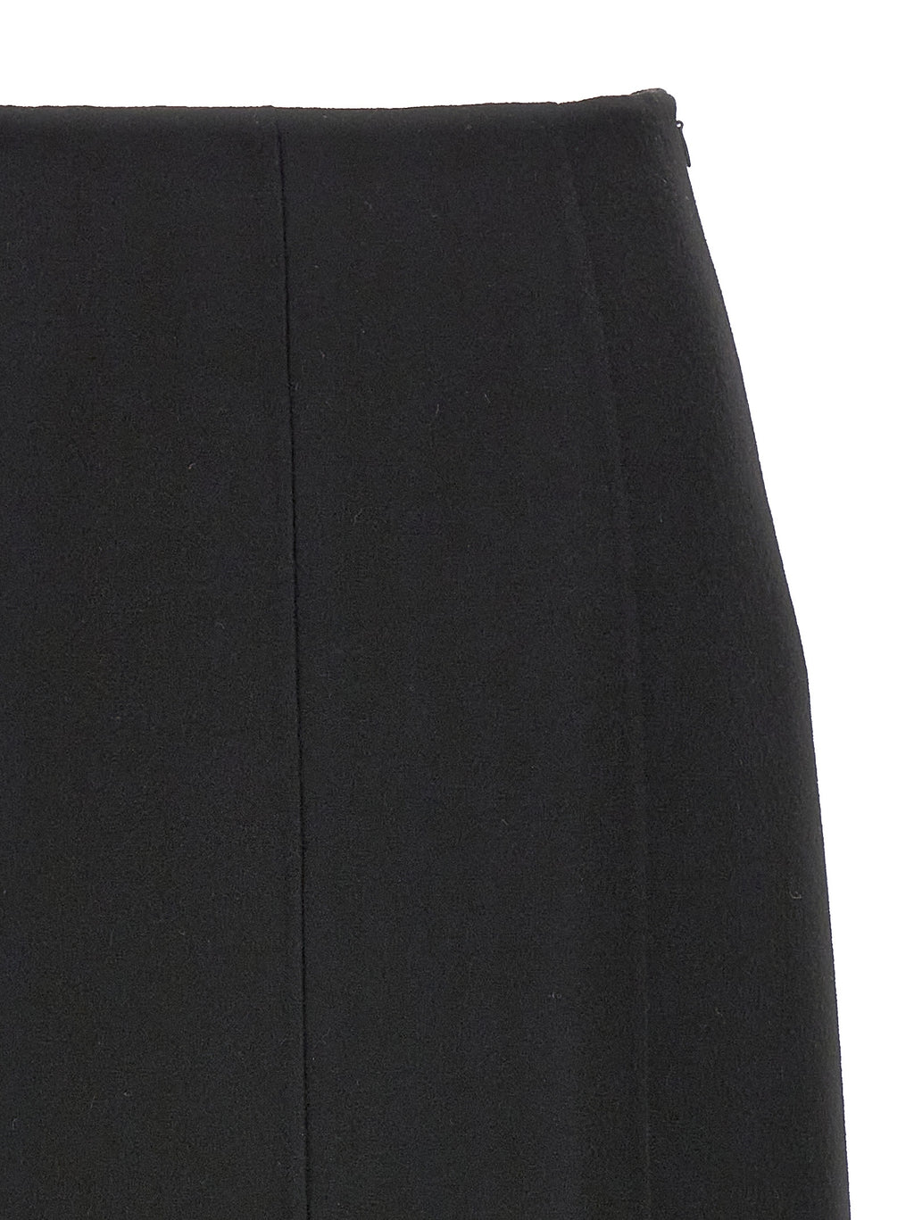 Ermanno Scervino Black Virgin Wool Mini Skirt