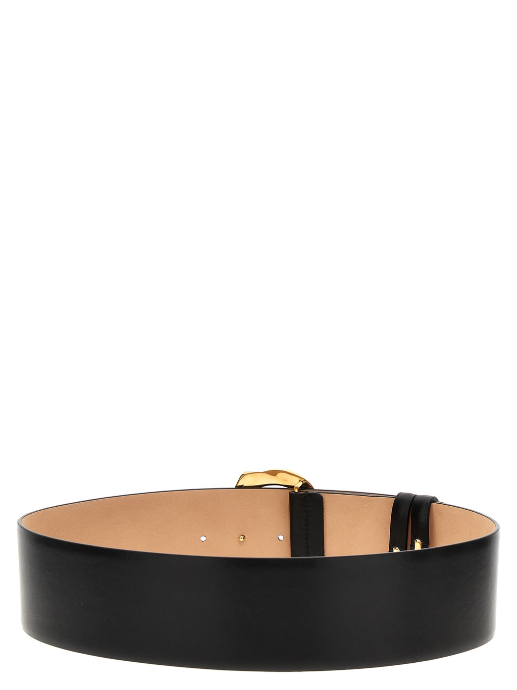 Alexander McQueen Black Cowhide Regular Belt