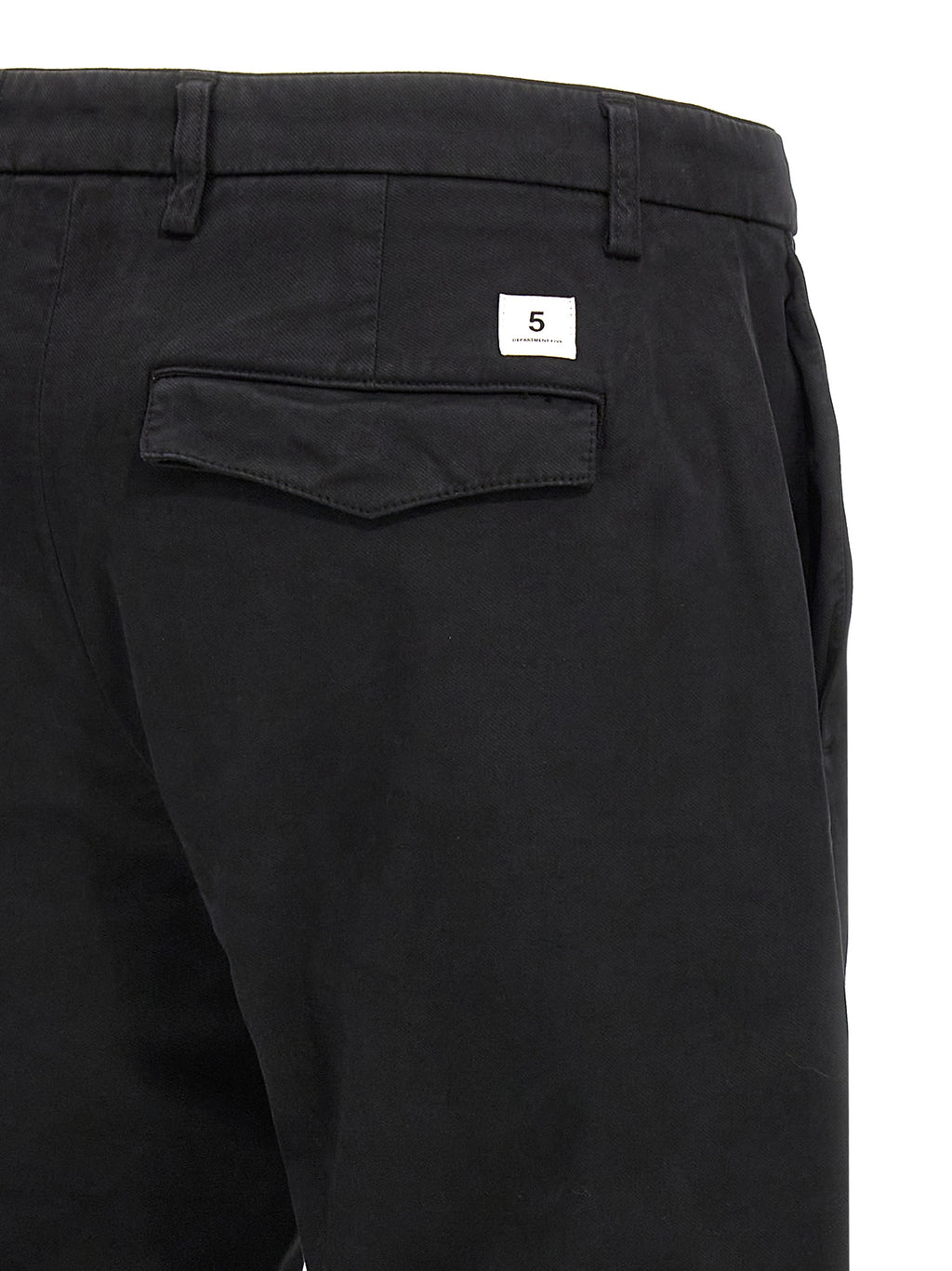 Department 5 Black Cotton Casual Pants