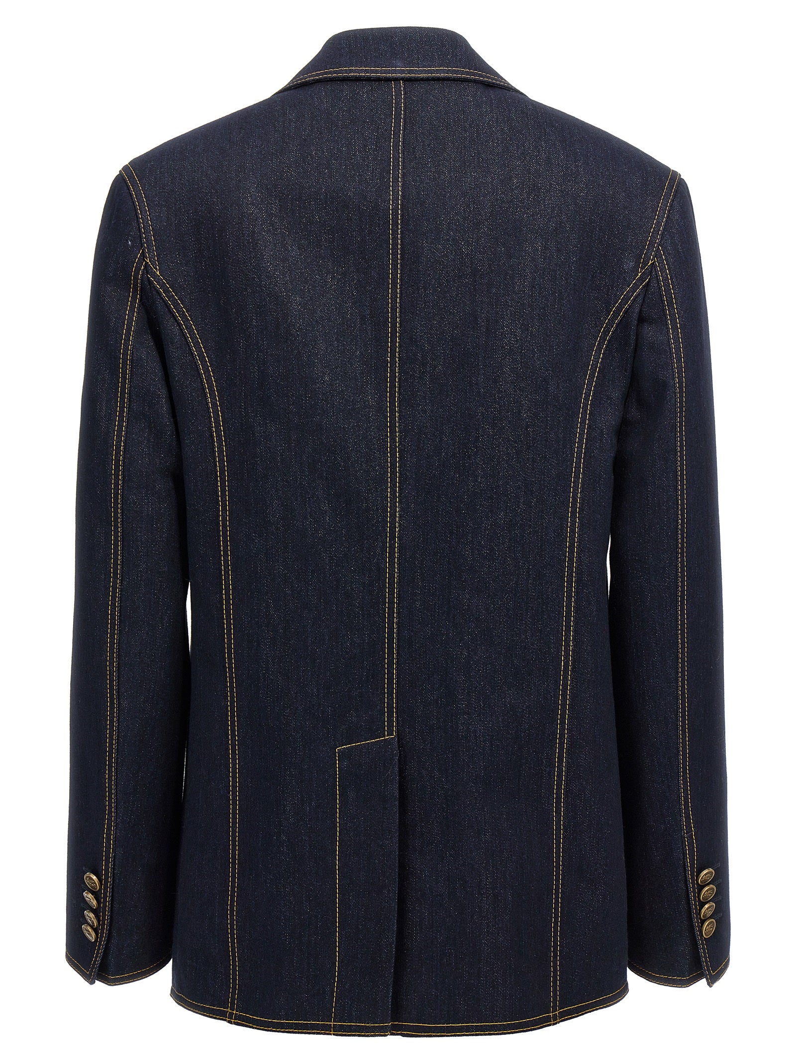 Etro Blue Cotton Blazer
