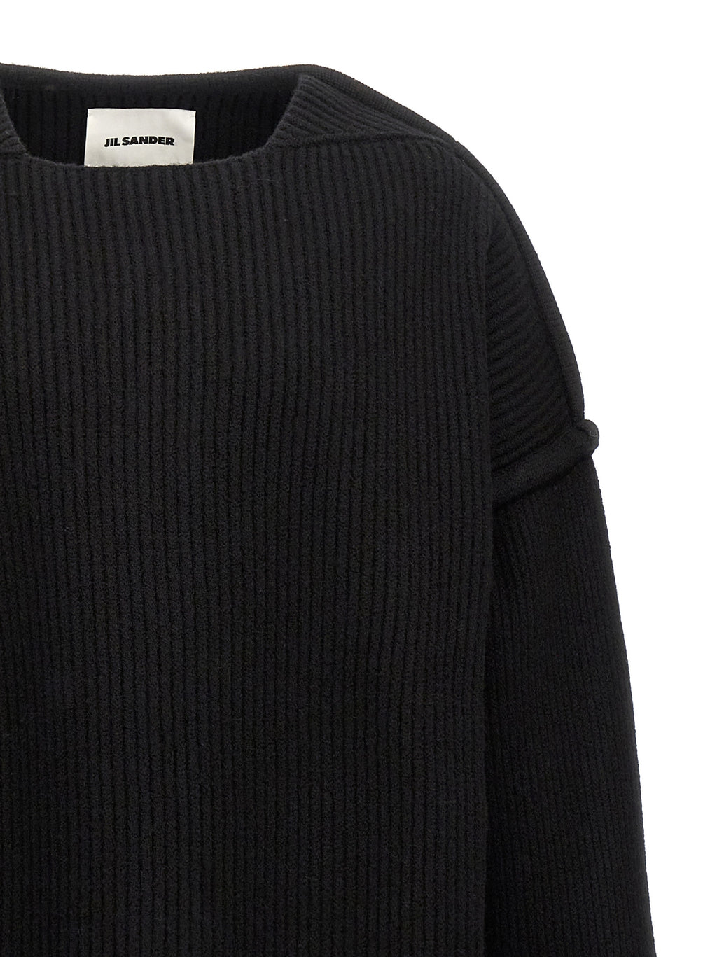 Jil Sander Black Wool Cardigan