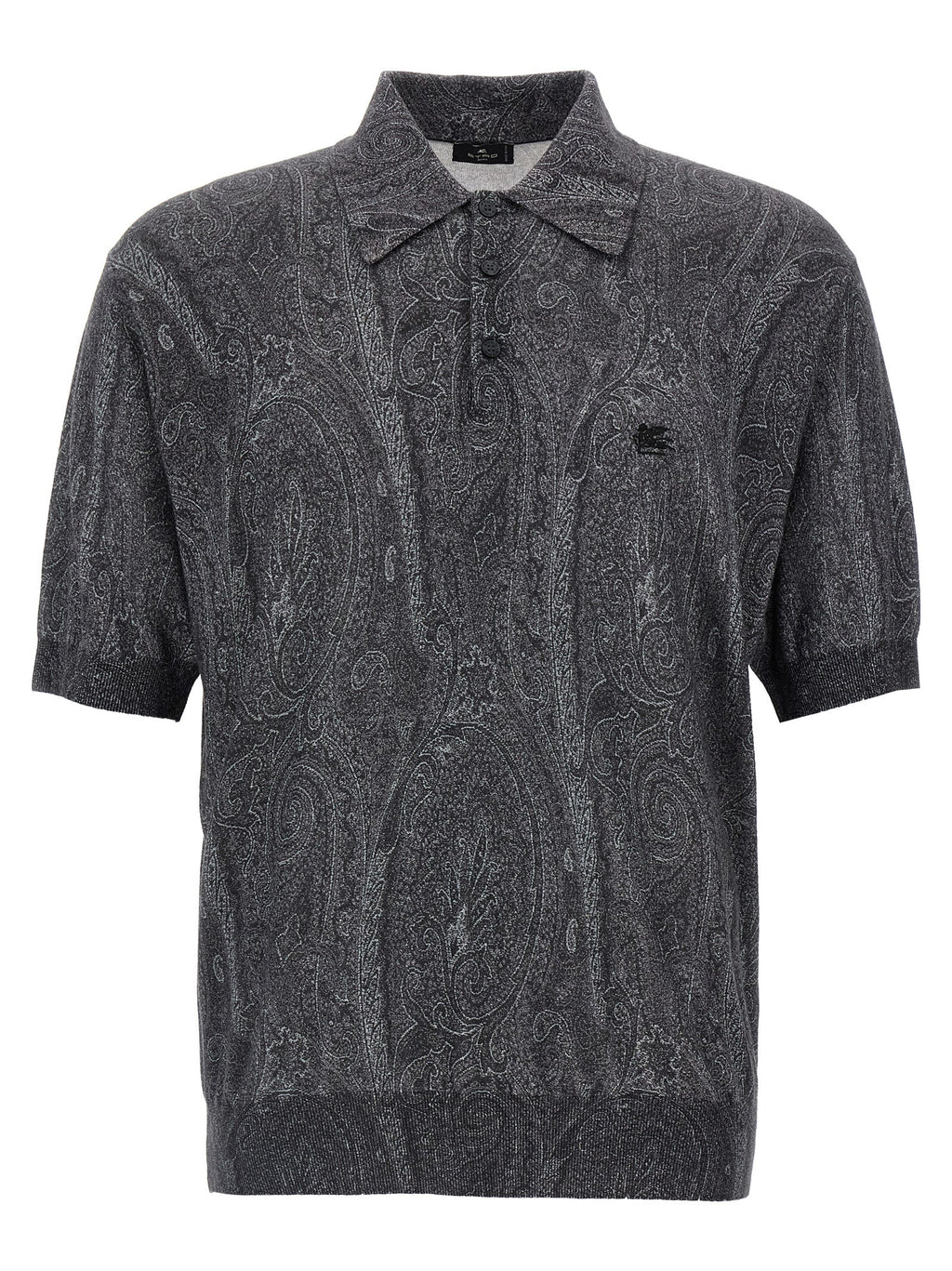 Etro Multicolor Silk Polo Shirt