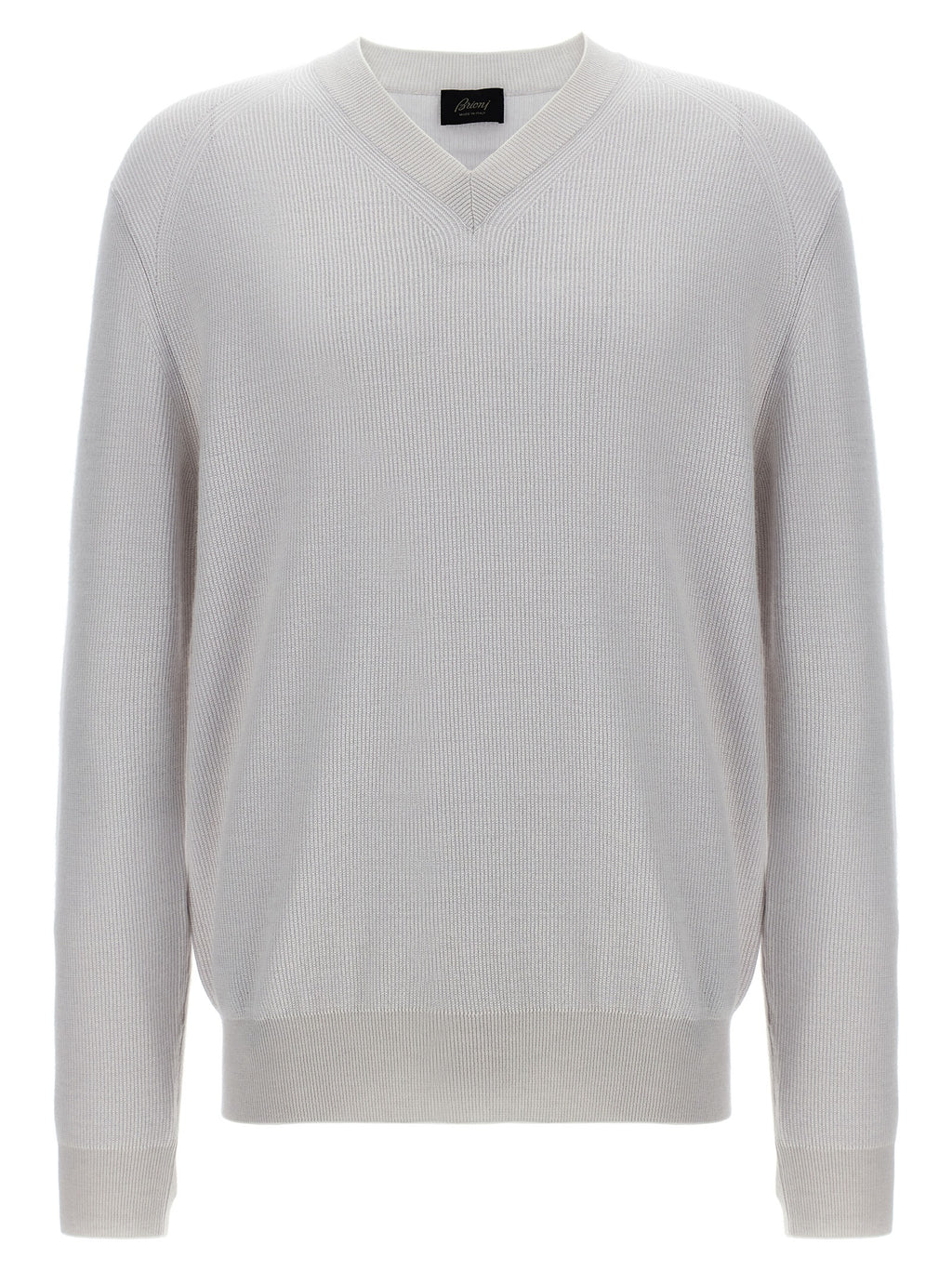 Brioni White Cashmere Cardigan