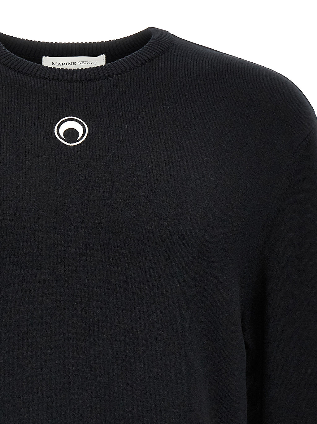 Marine Serre Black Viscose Cardigan