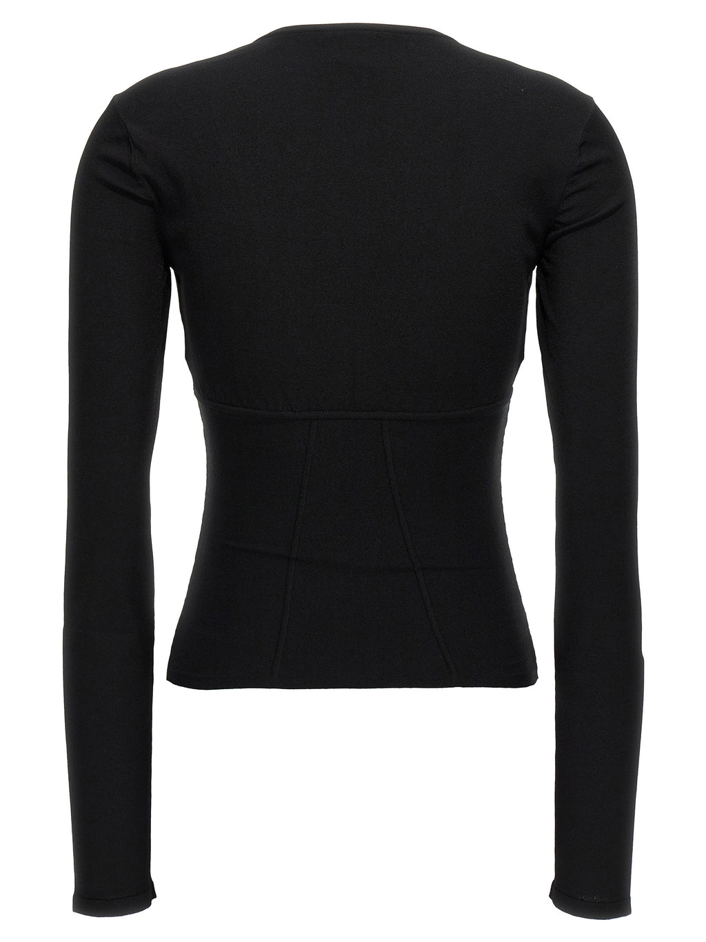 Nensi Dojaka Black Viscose Tank Tops