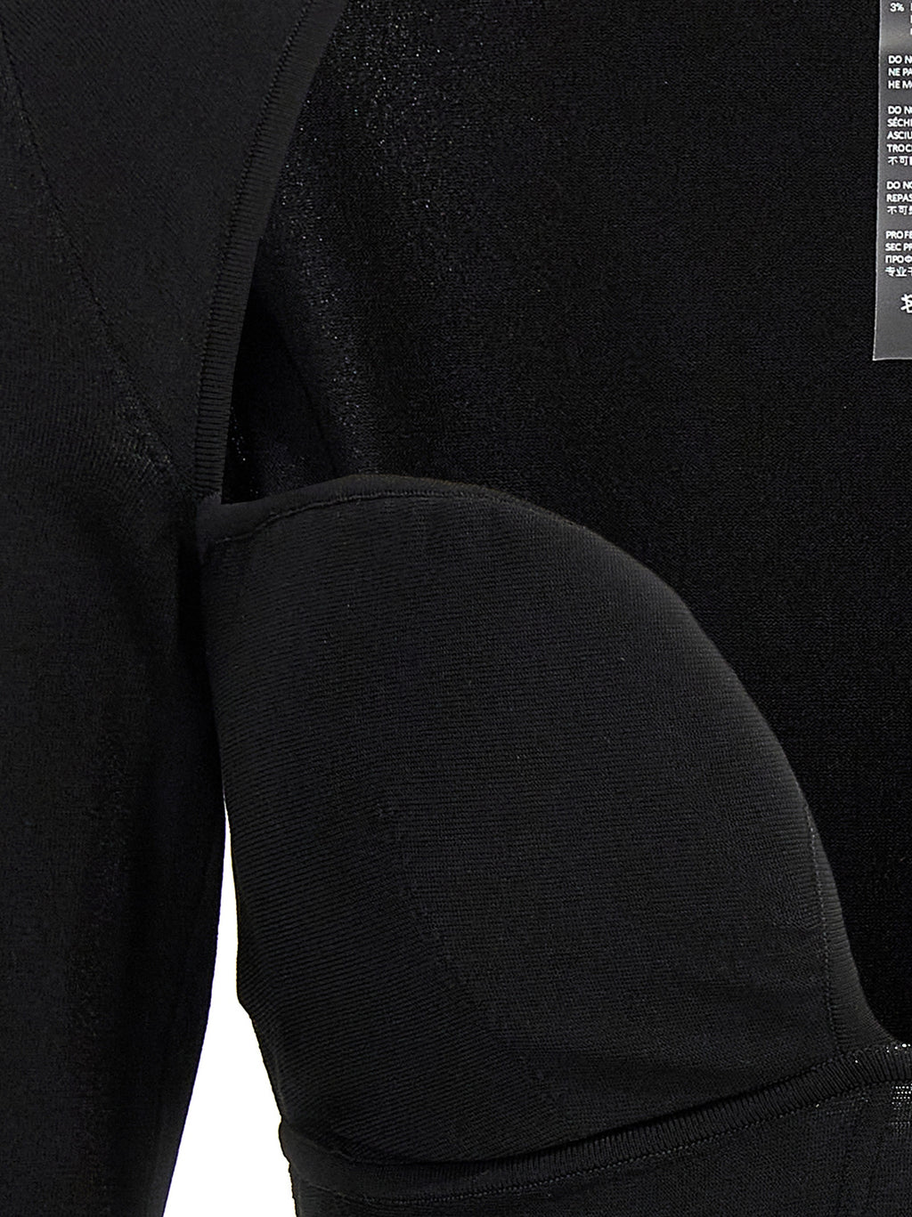 Nensi Dojaka Black Viscose Tank Tops