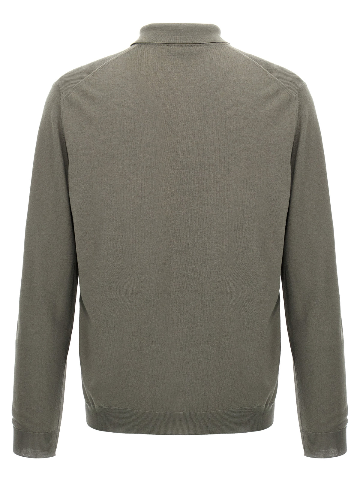 ZANONE Gray Virgin Wool Polo Shirt