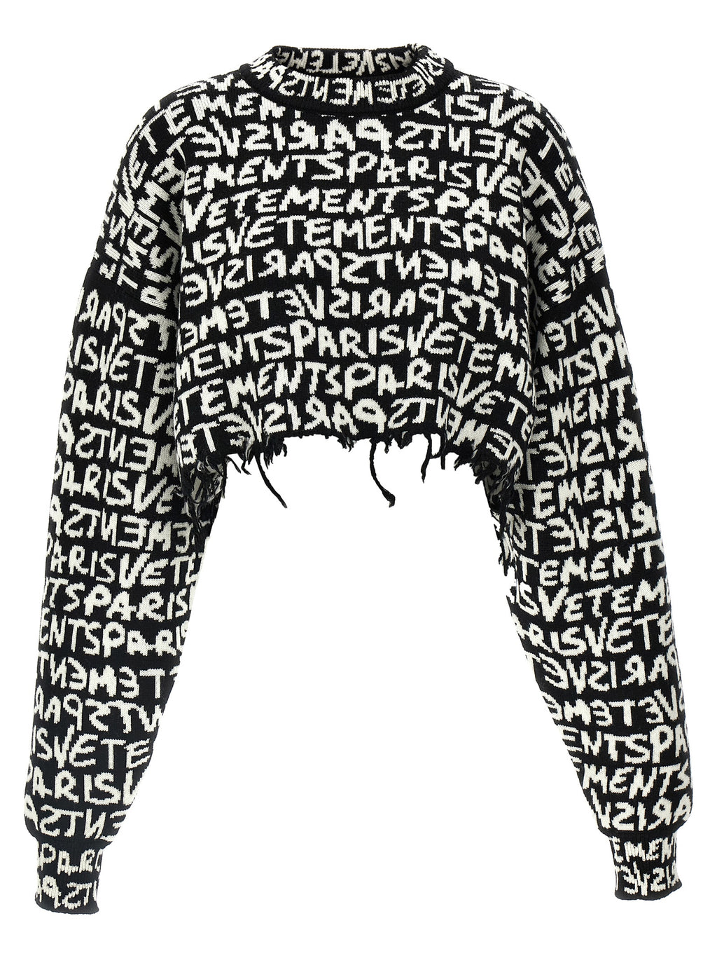 Vetements Bicolor Merino Wool Cardigan