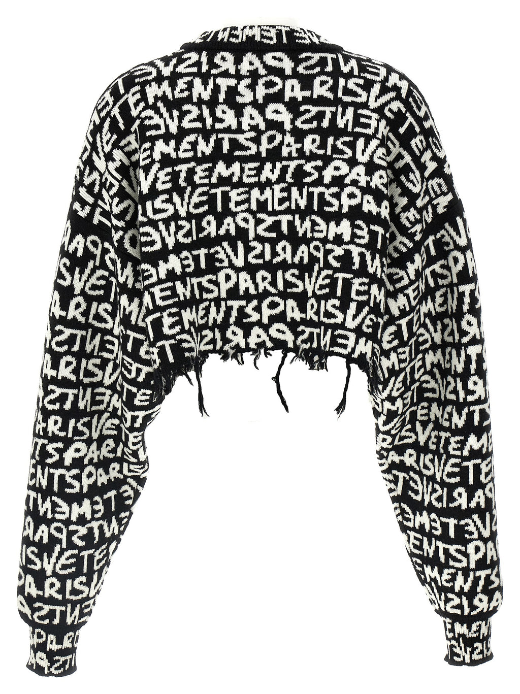 Vetements Bicolor Merino Wool Cardigan