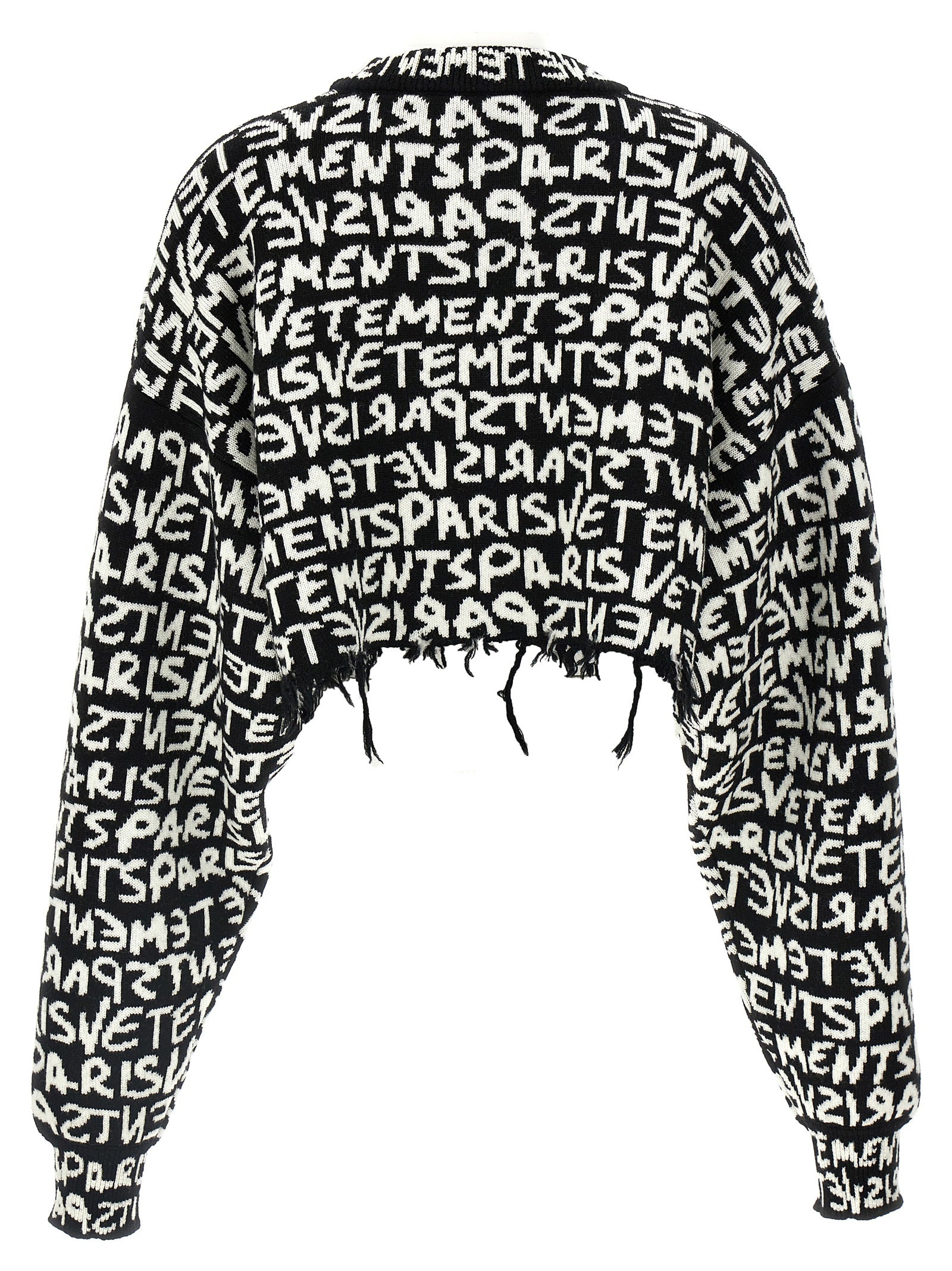 Vetements Bicolor Merino Wool Cardigan