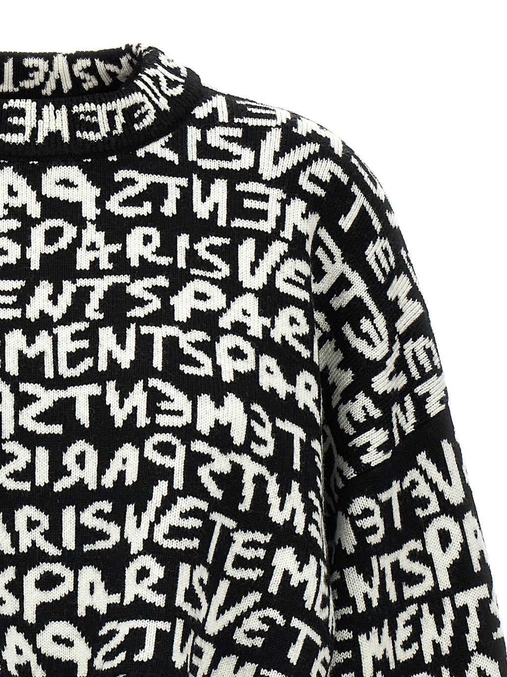 Vetements Bicolor Merino Wool Cardigan
