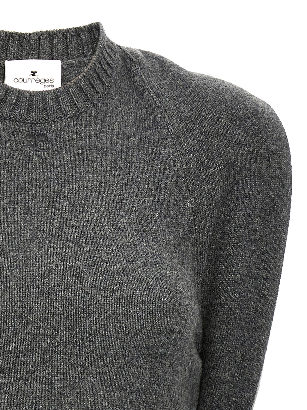 Courrèges Gray Wool Midi Dress