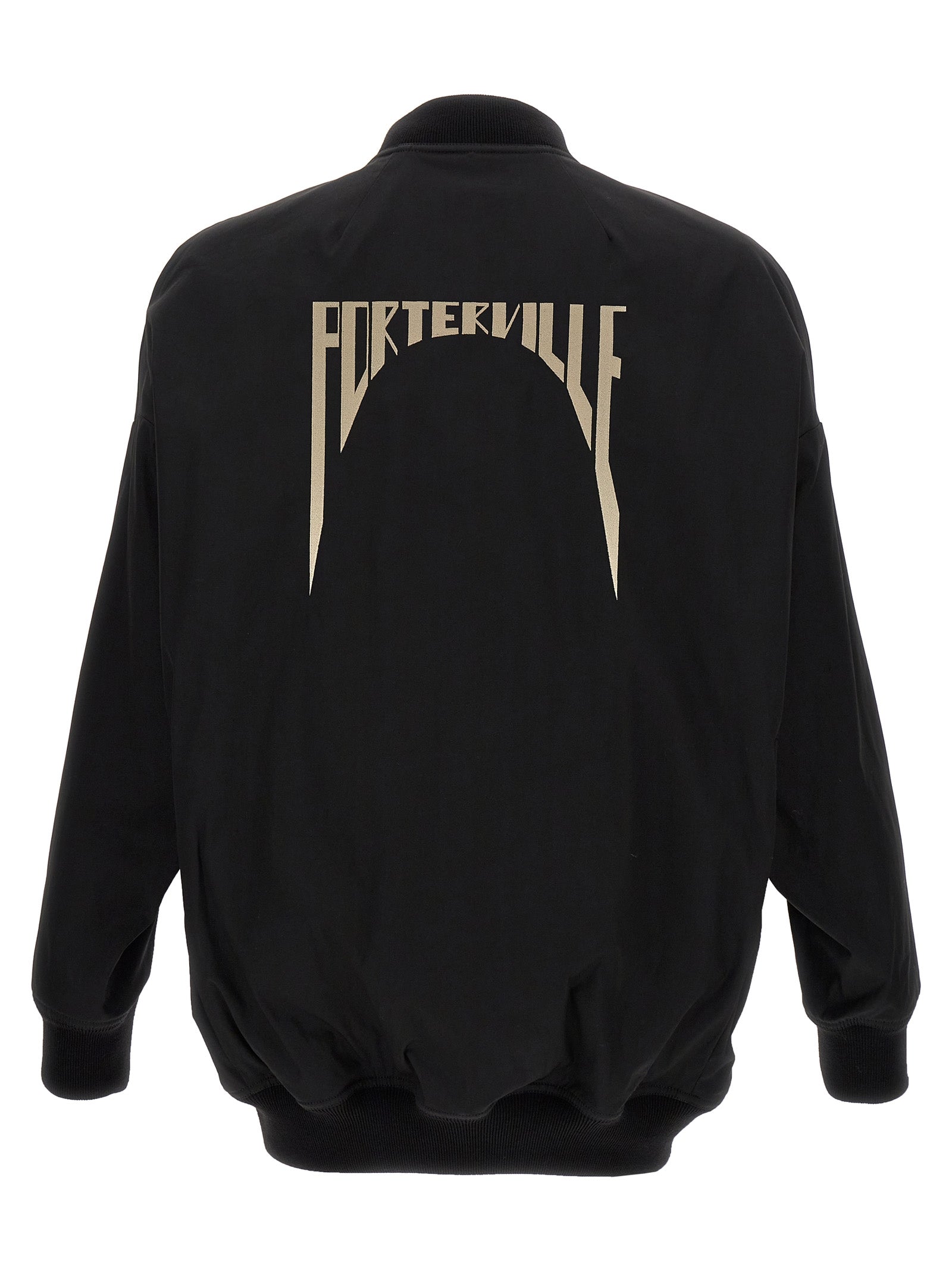 Rick Owens Black Nylon Bomber