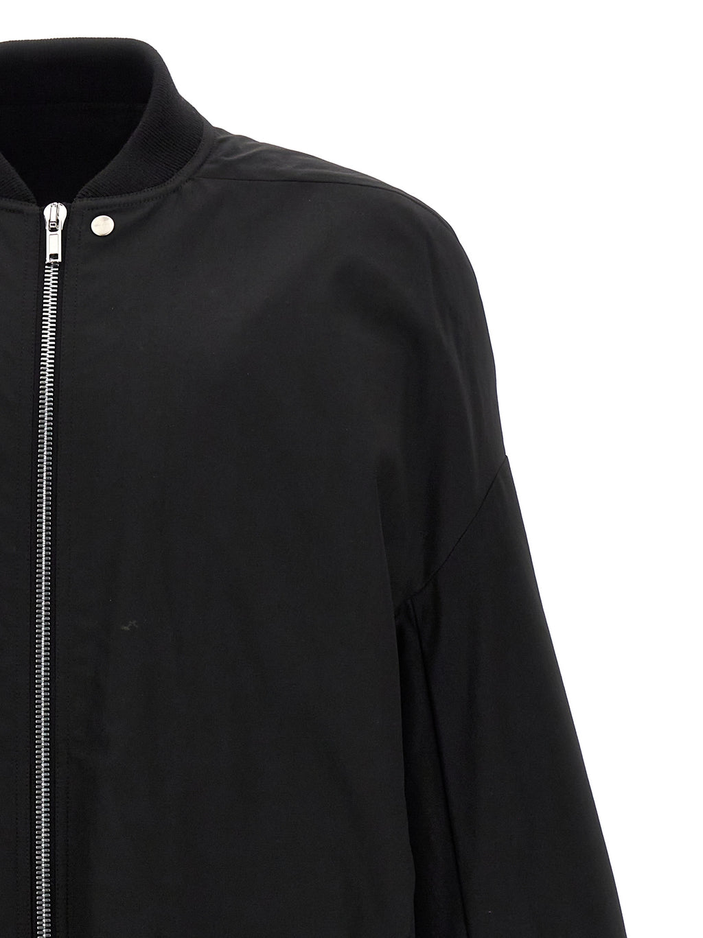 Rick Owens Black Nylon Bomber
