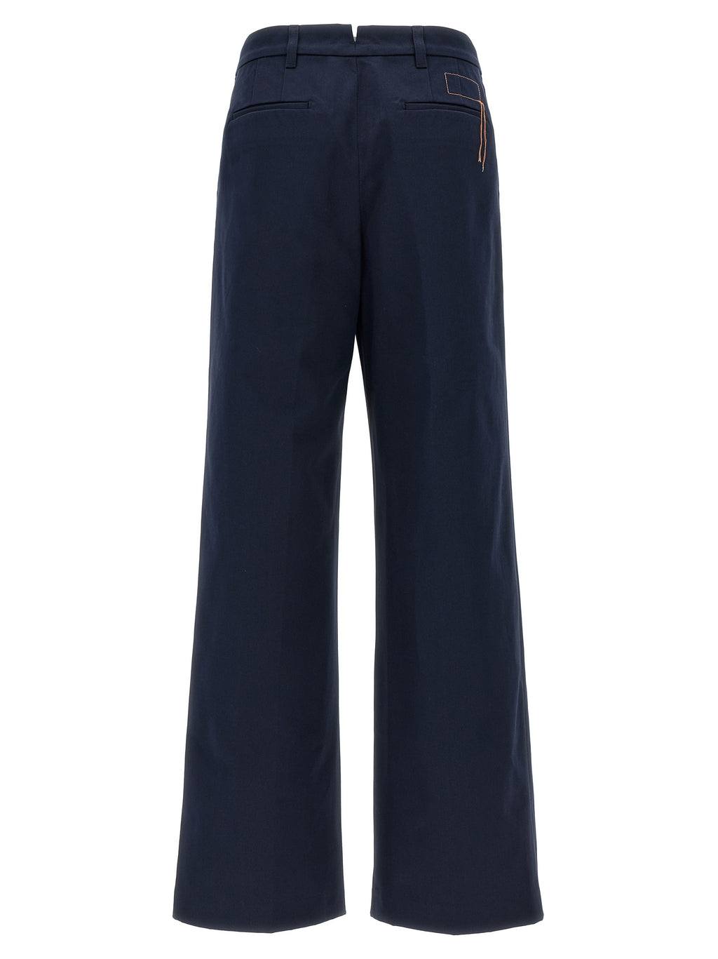 Fortela Blue Cotton Casual Pants