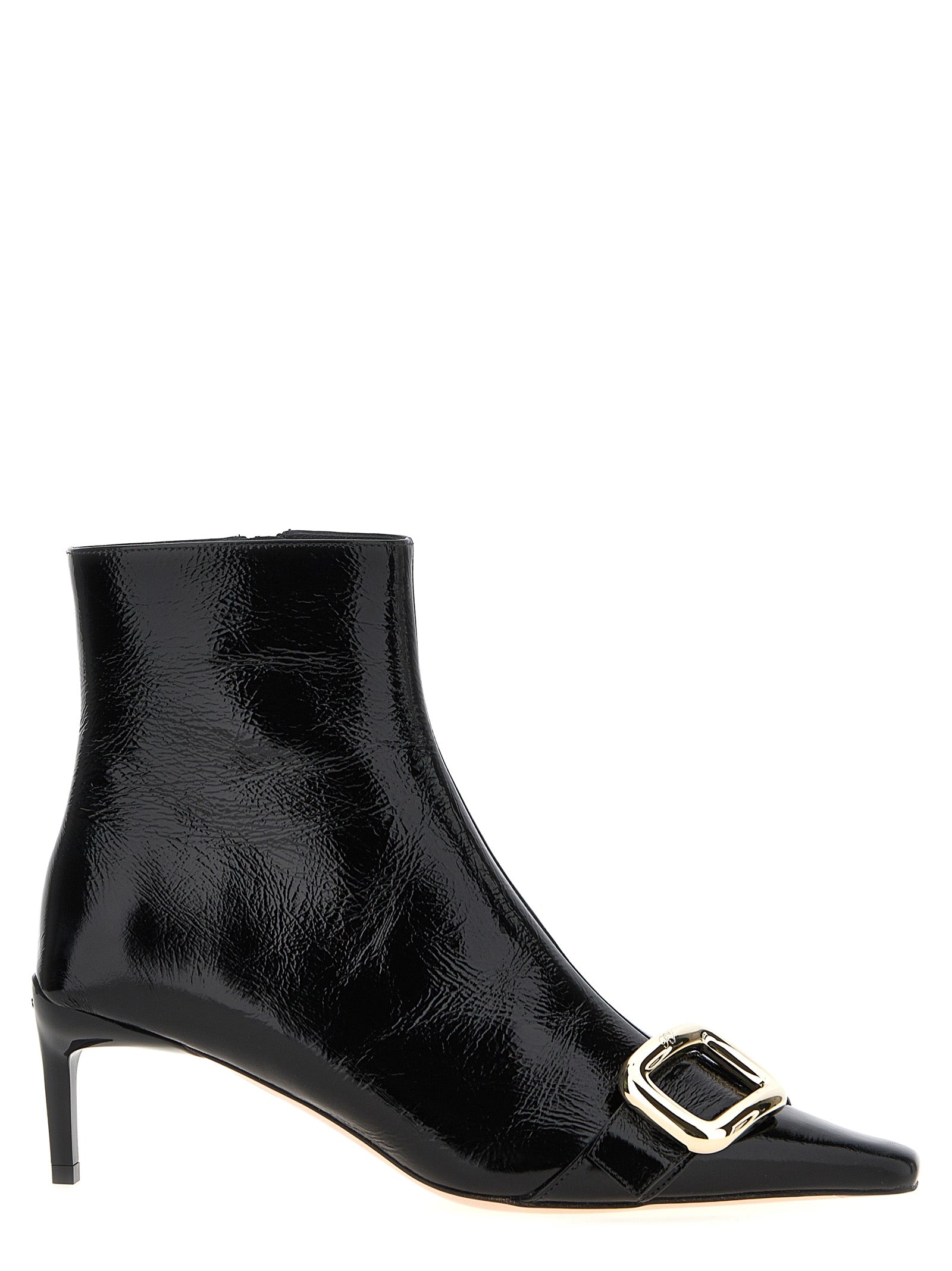 Roger Vivier Black Calfskin Ankle Boots