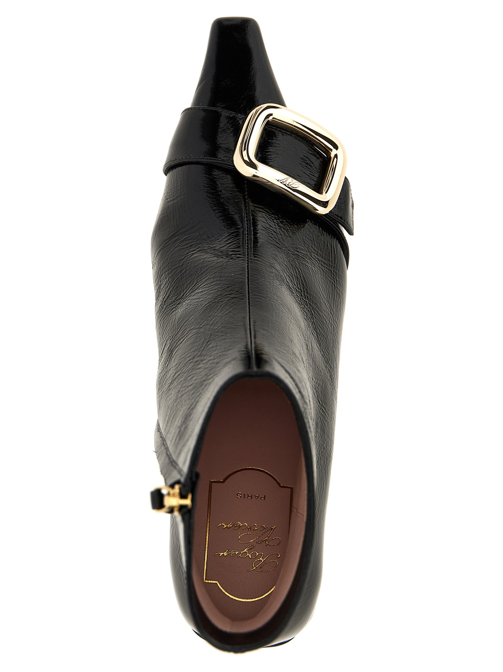 Roger Vivier Black Calfskin Ankle Boots