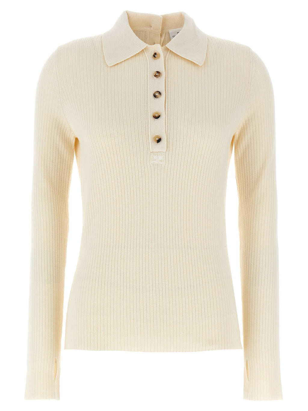 Courrèges White Cotton Cardigan