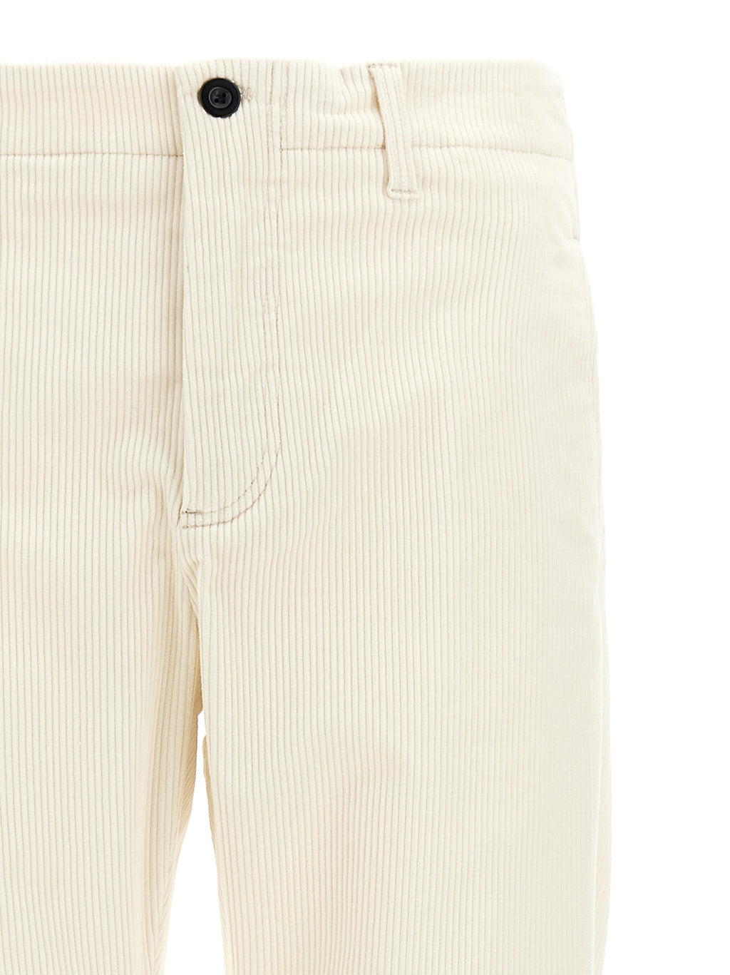Department 5 White Cotton Casual Pants