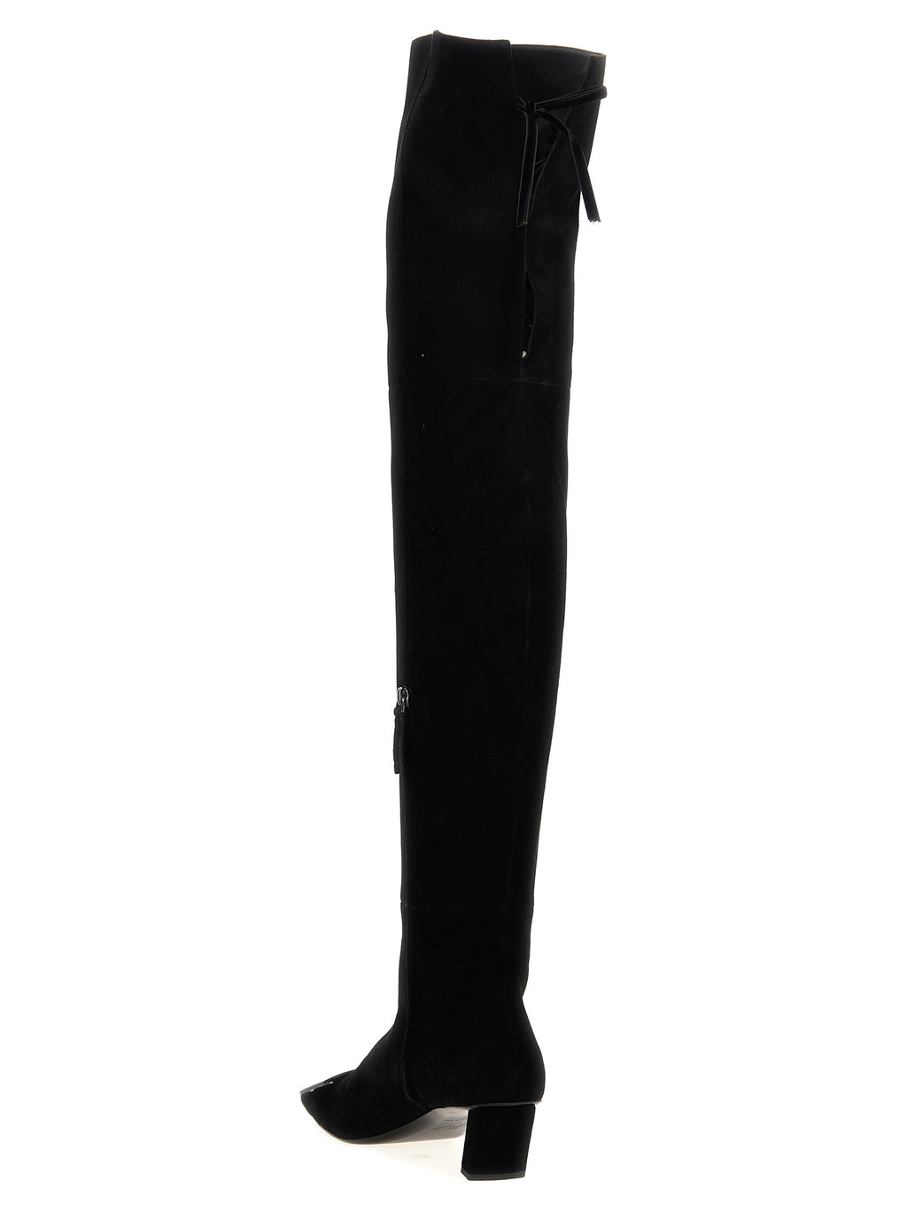 Roger Vivier Black Goatskin Over The Knee