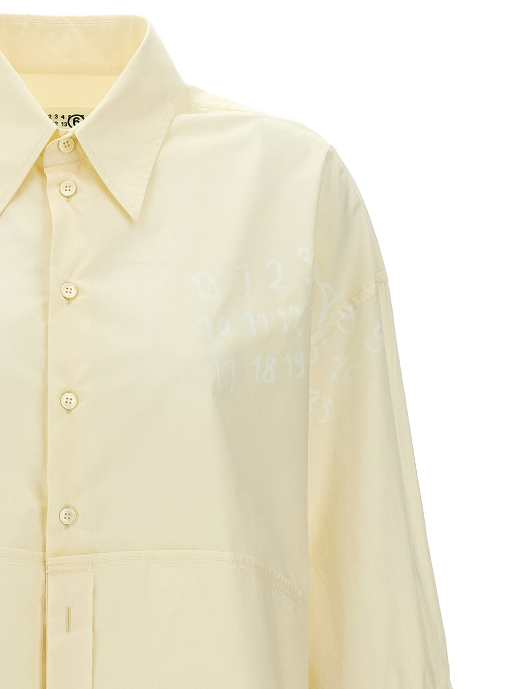 MM6 Maison Margiela White Cotton Blouse
