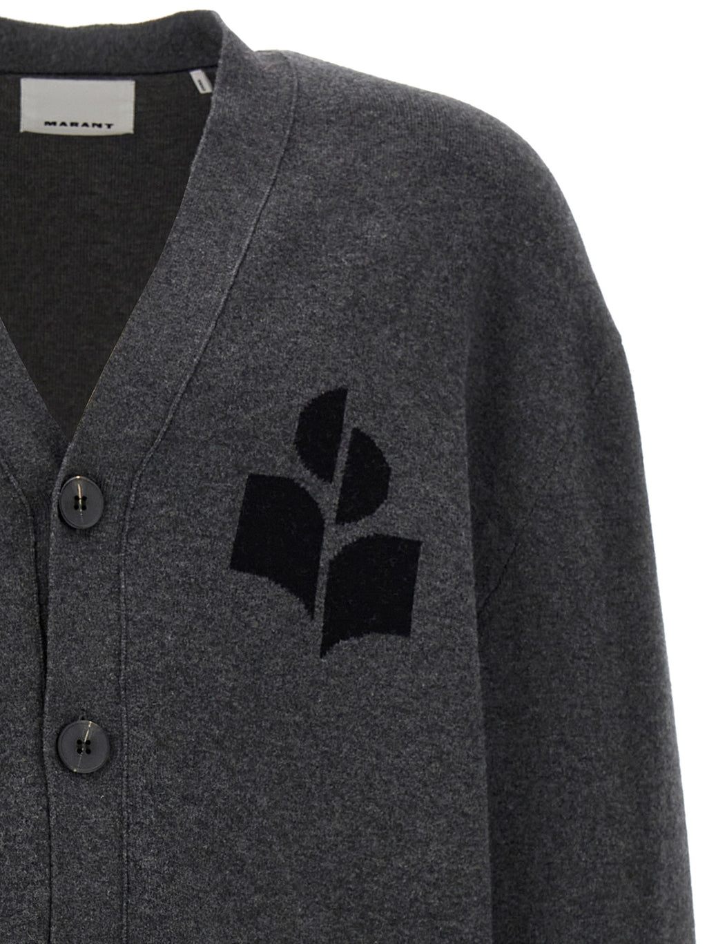 Isabel Marant Gray Cotton Cardigan