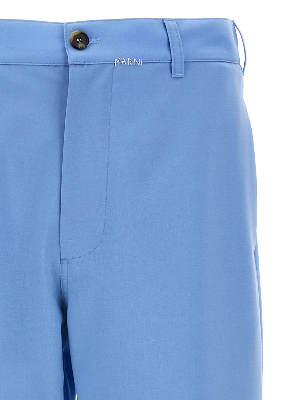Marni Blue Polyester Casual Pants