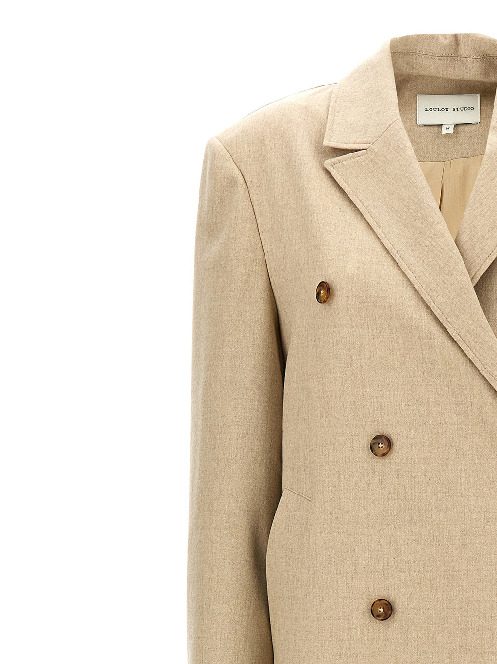 Loulou De Saison Beige Virgin Wool Coat
