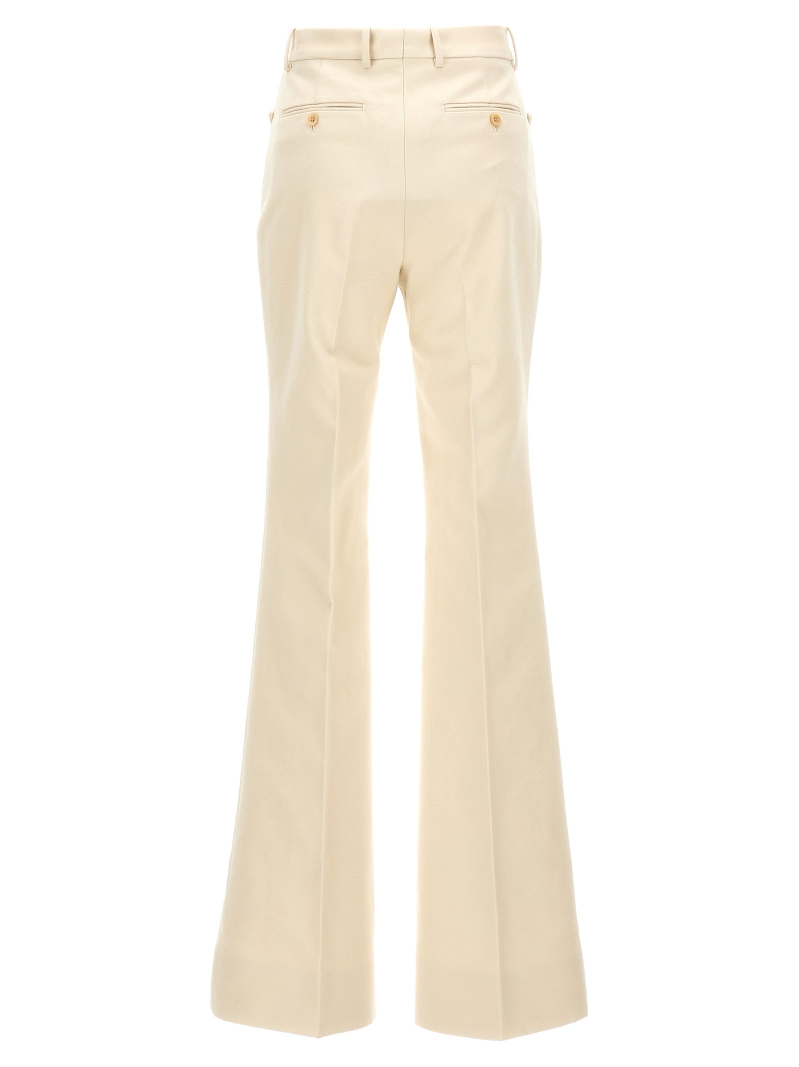 Tom Ford White Cotton Flared Pants