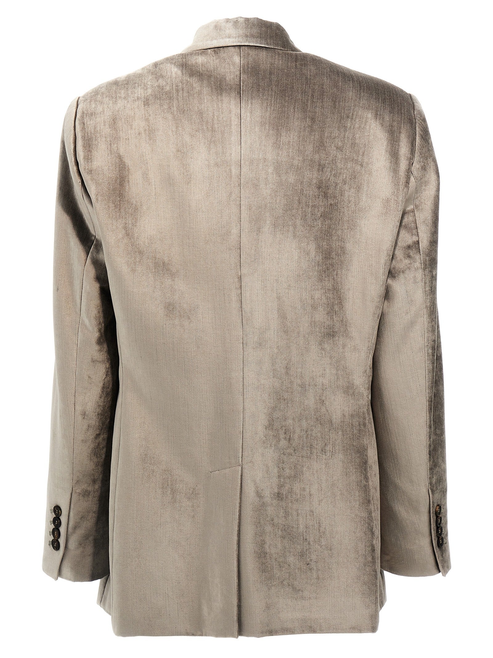 Brunello Cucinelli Gray Cotton Blazer