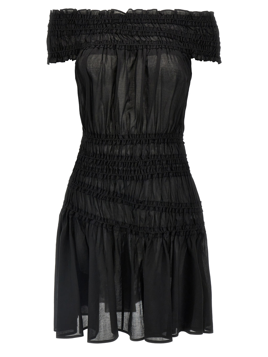 Tory Burch Black Cotton Short Dress