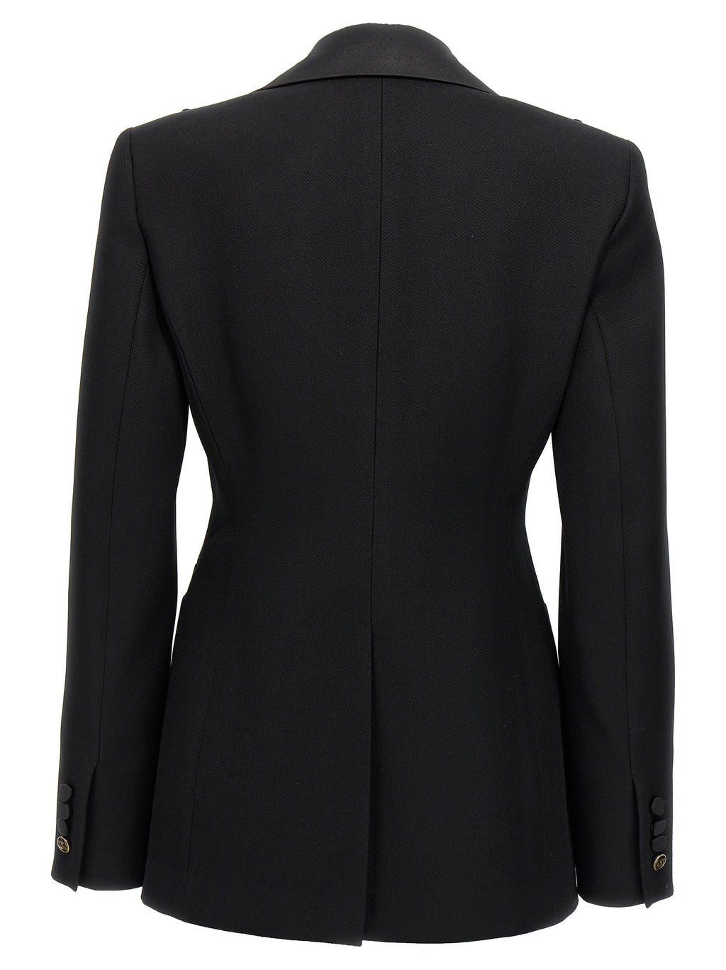 Max Mara Black Virgin Wool Blazer