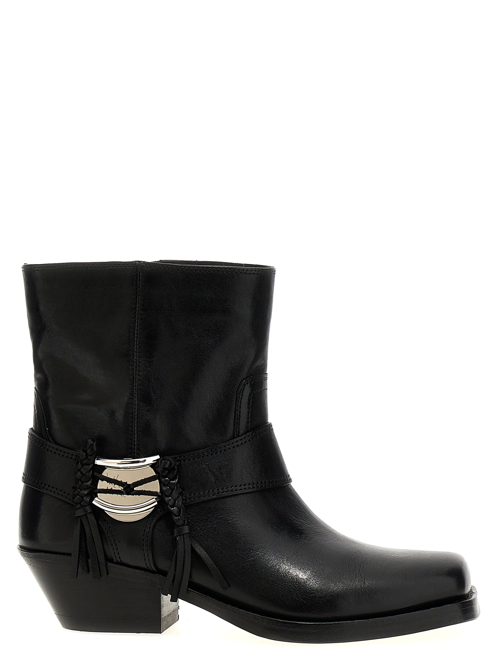 Isabel Marant Black Cowhide Chelsea Boots
