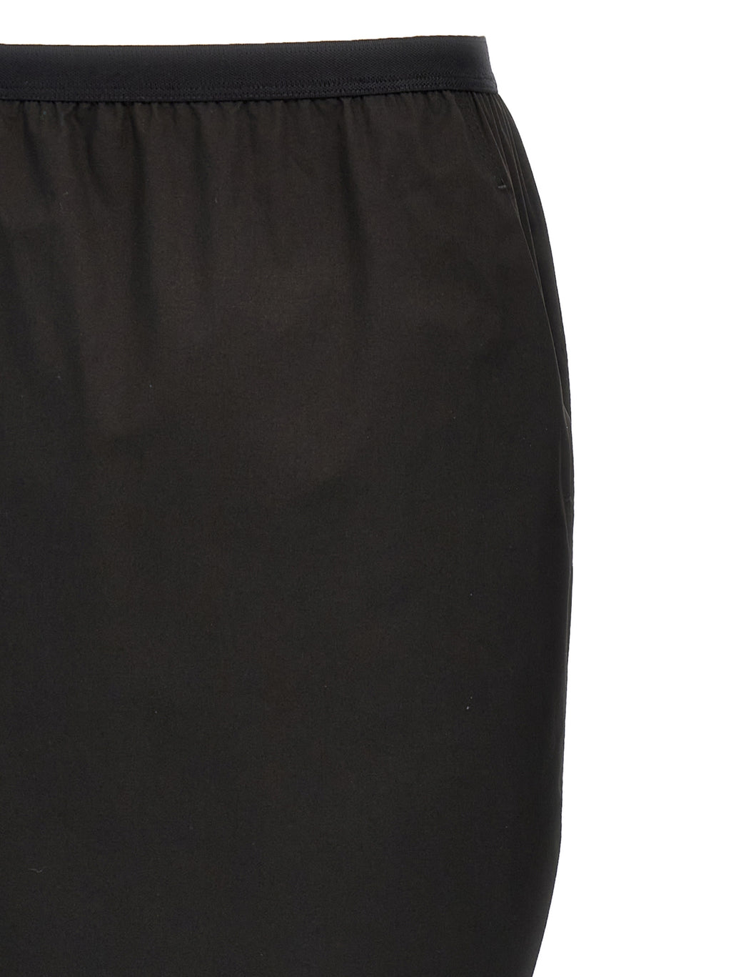 Rick Owens Black Cotton Mini Skirt