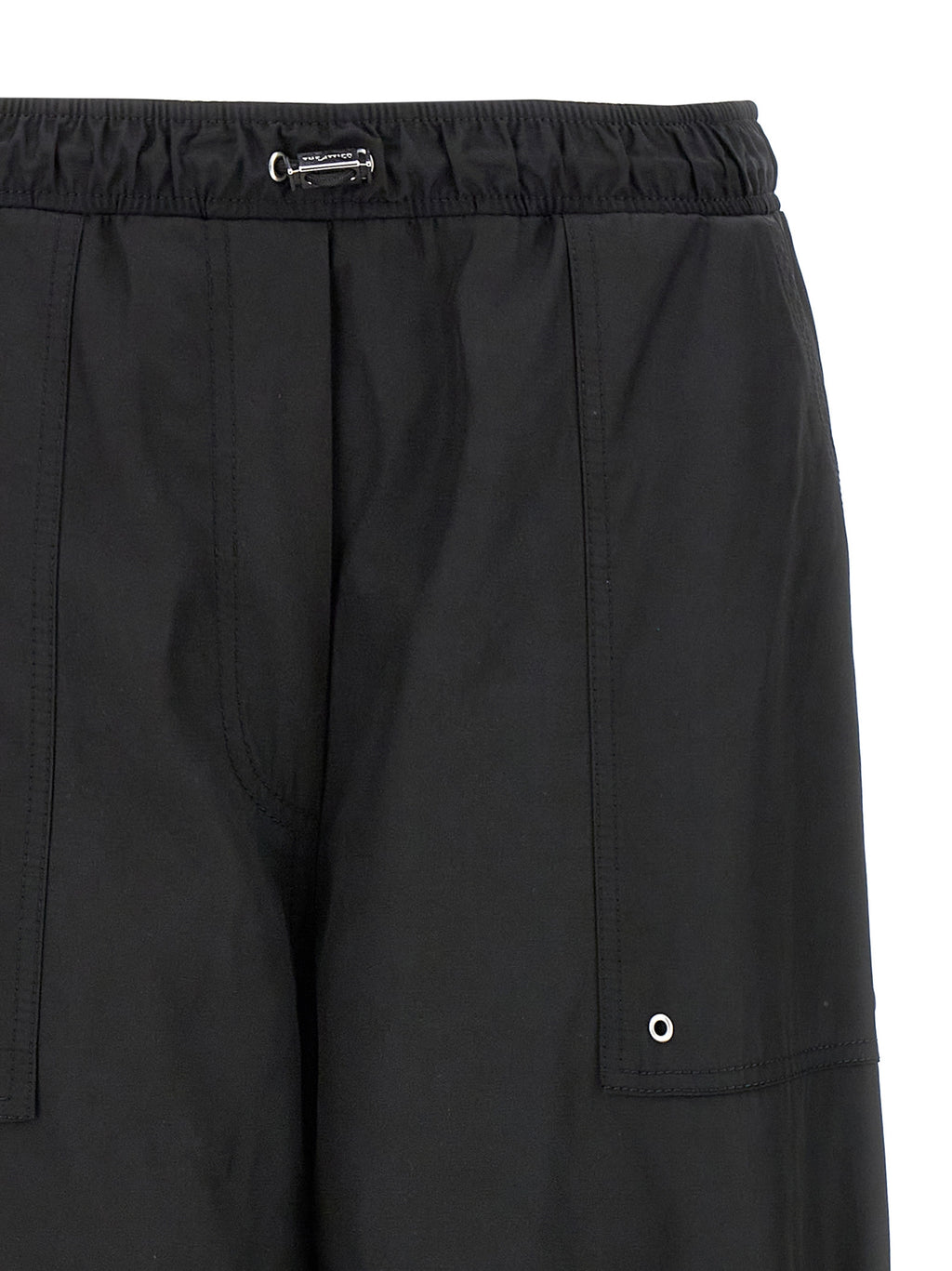 The Attico Black Polyester Casual Pants